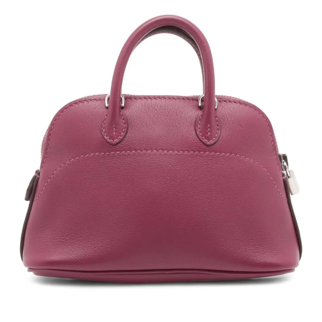 Hermès Micro Mini Evercolor Bolide 1923 Purple Leather Very good - Back View