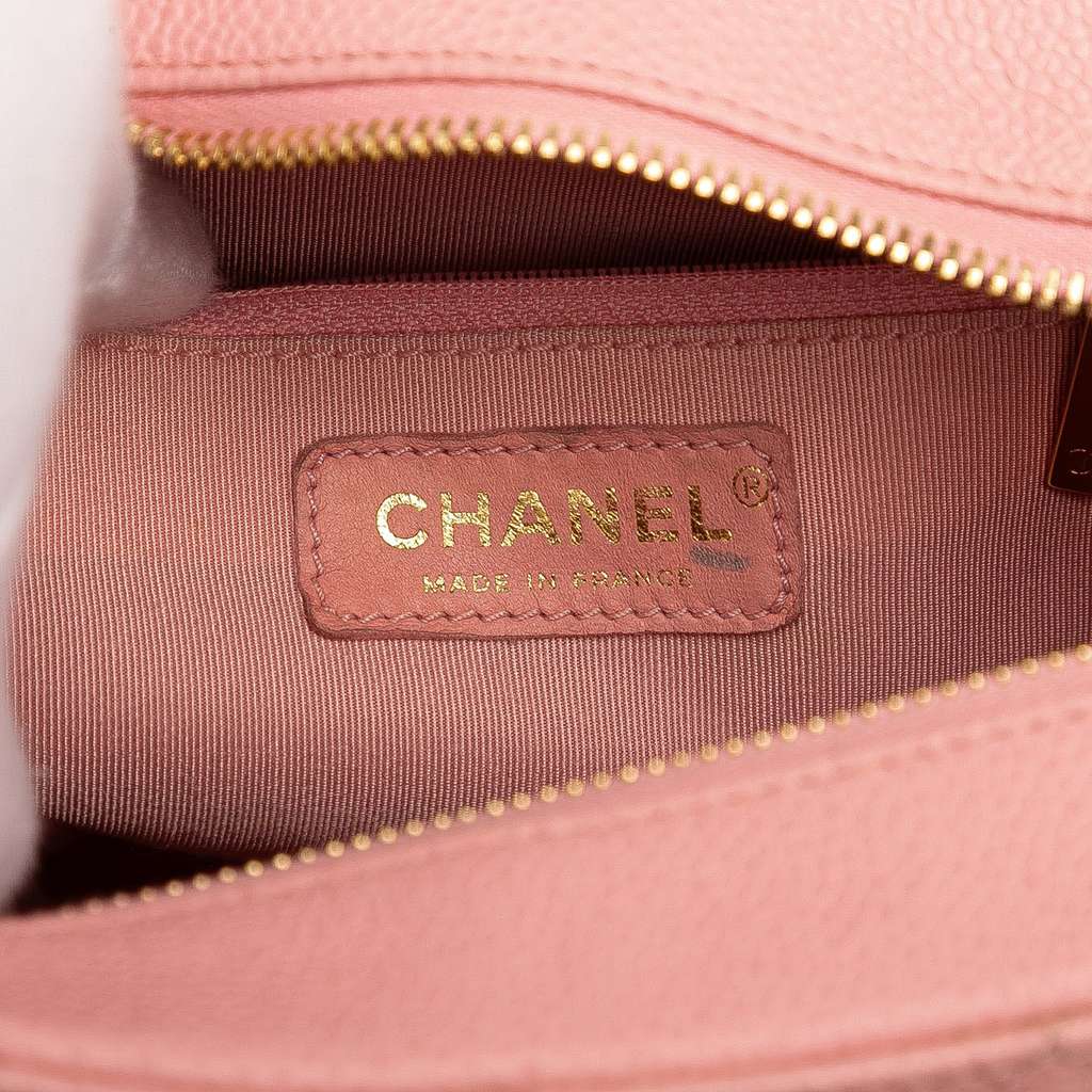 Chanel Quilted Caviar Timeless Shoulder Bag - Side view