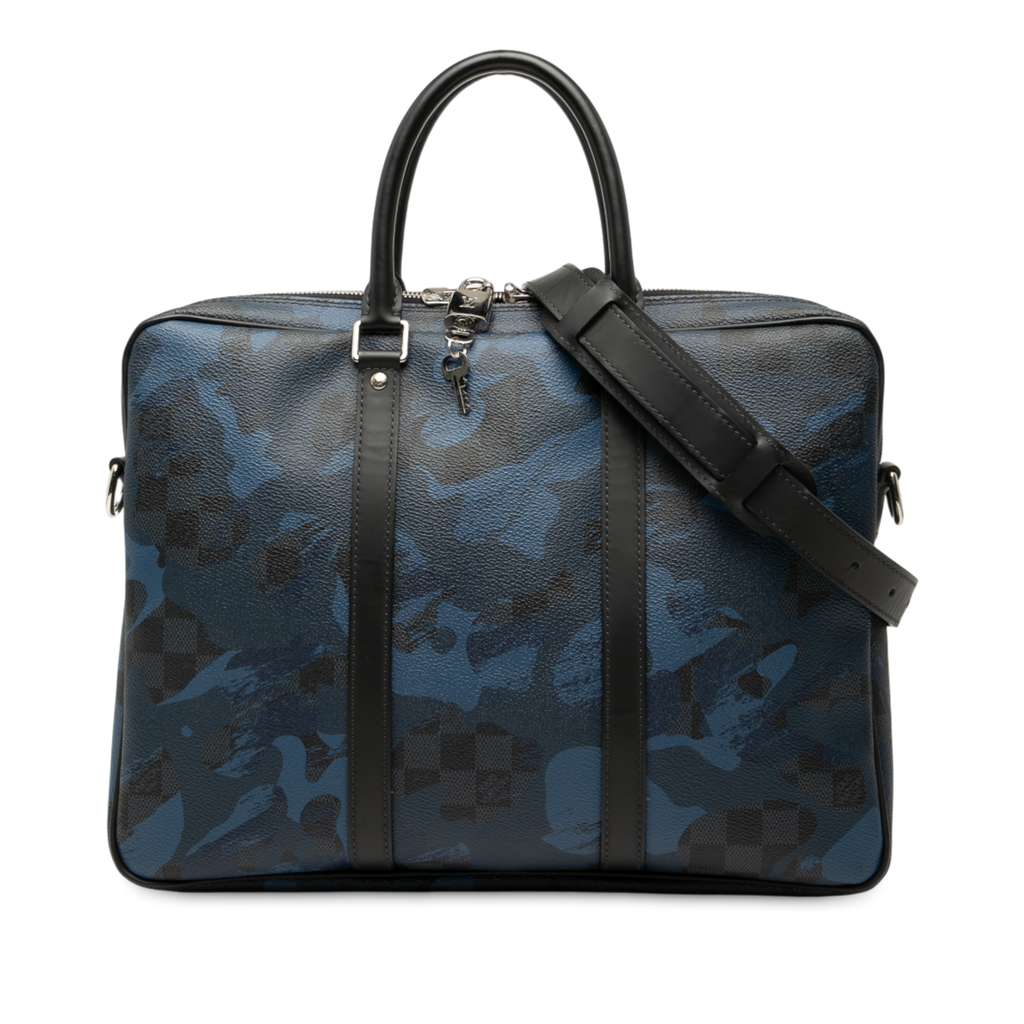 Louis Vuitton Damier Cobalt Camouflage Porte Documents Voyage PM