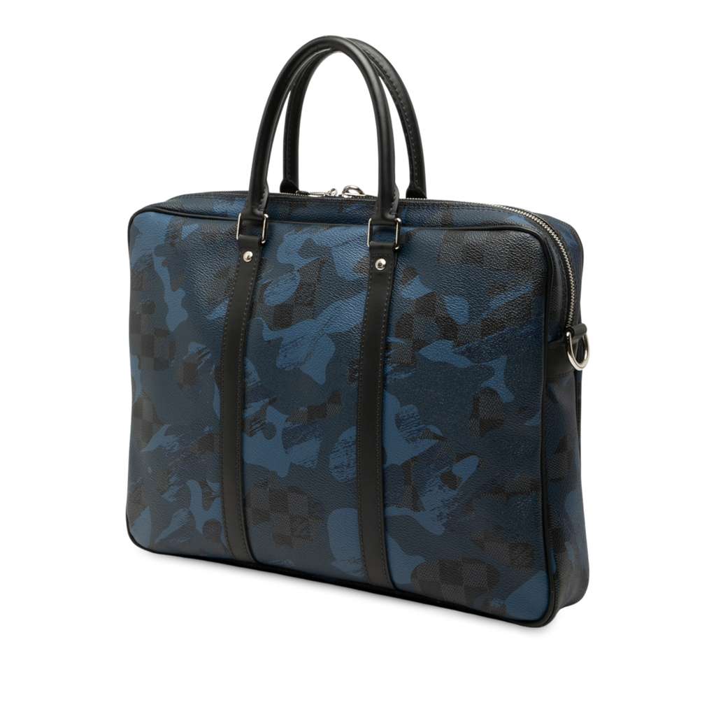 Louis Vuitton Damier Cobalt Camouflage Porte Documents Voyage PM - Back view