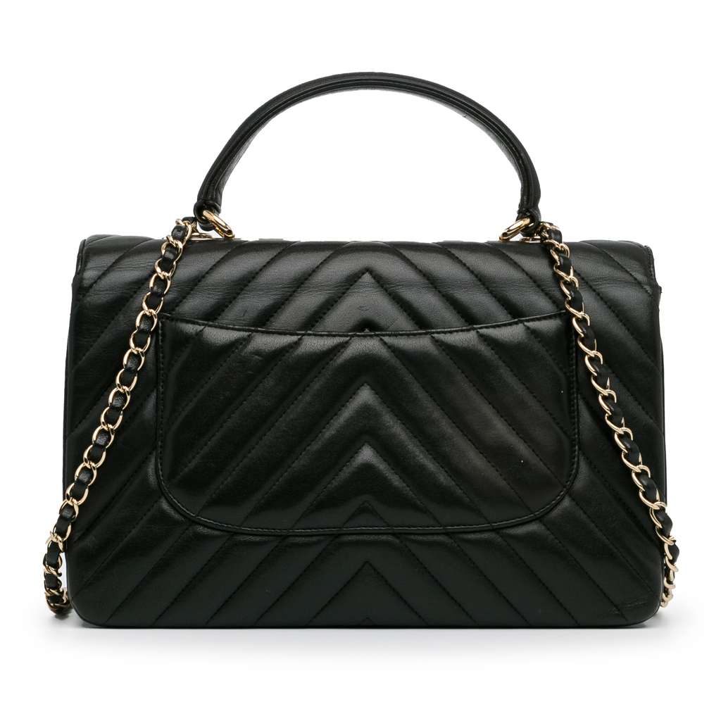Chanel Medium CC Chevron Lambskin Trendy Flap - Image 6
