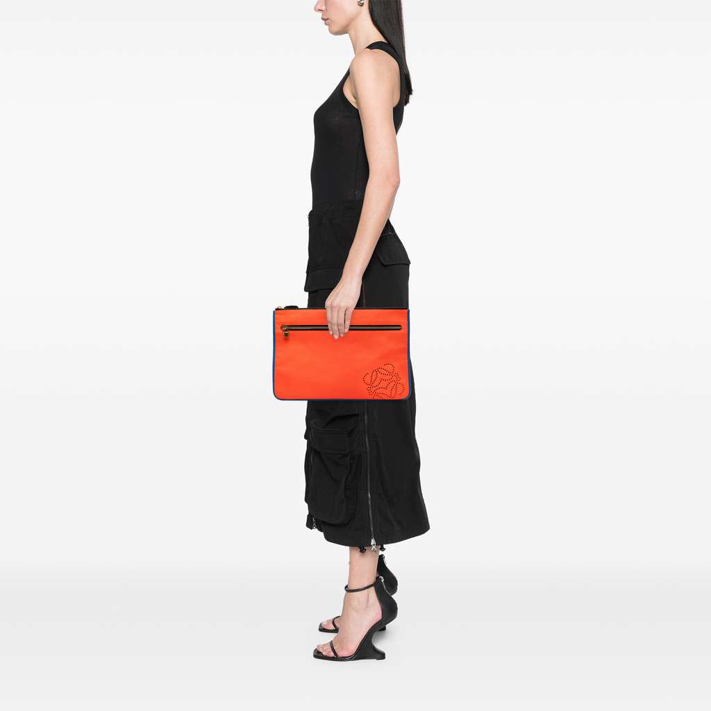 Loewe Multicolor Leather Anagram Clutch - Detail 2