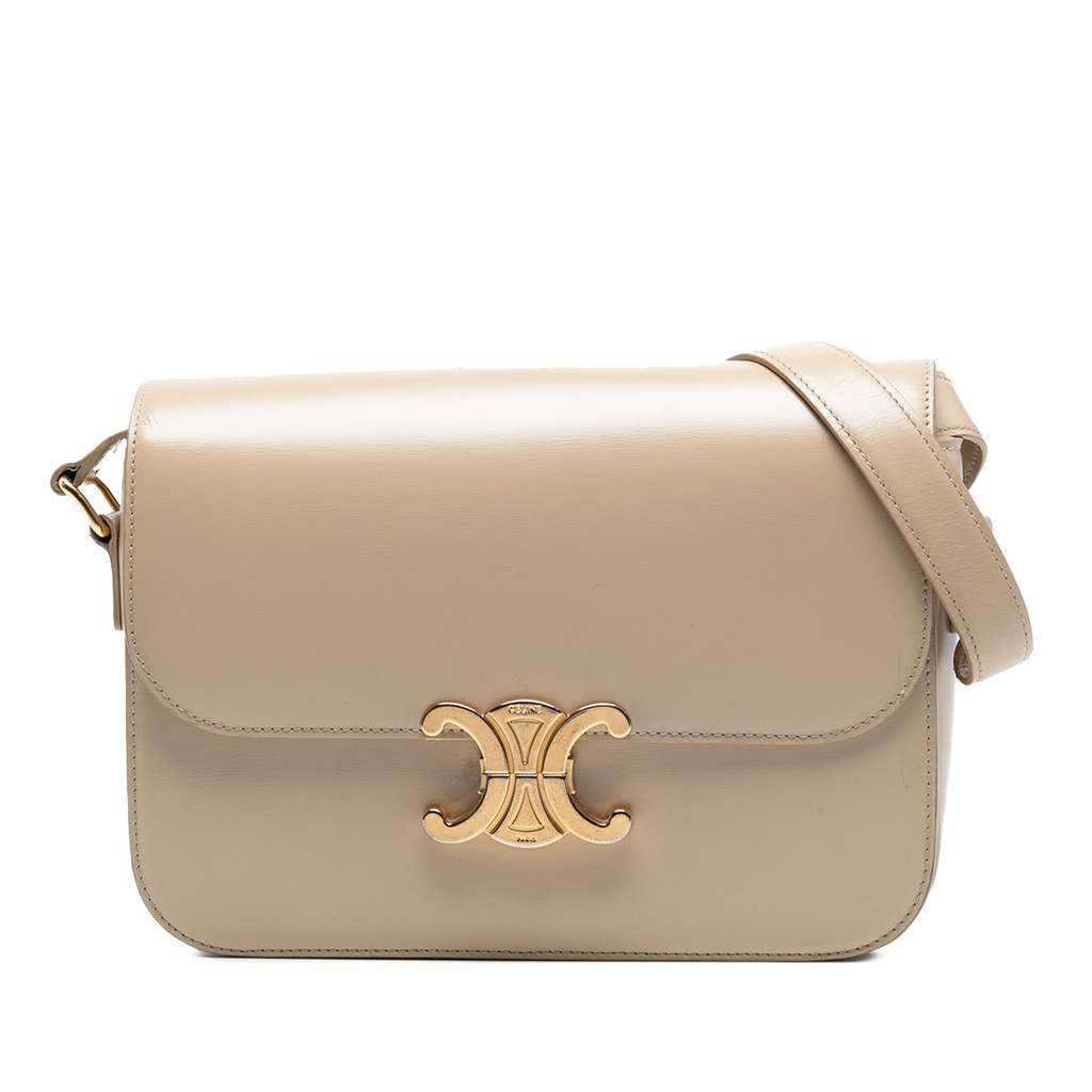 Celine Classique Shiny Calfskin Triomphe Crossbody