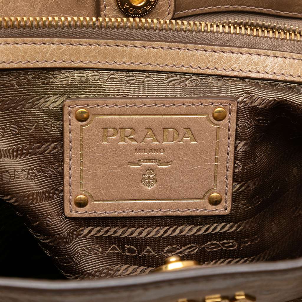 Prada Vitello Shine Satchel - Side view