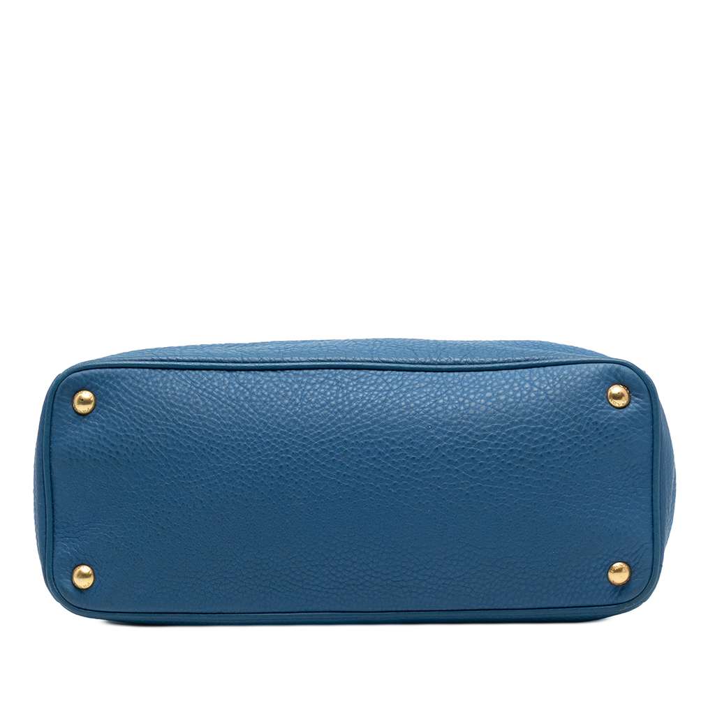 Prada Vitello Daino Double Zip Convertible Tote - Image 6