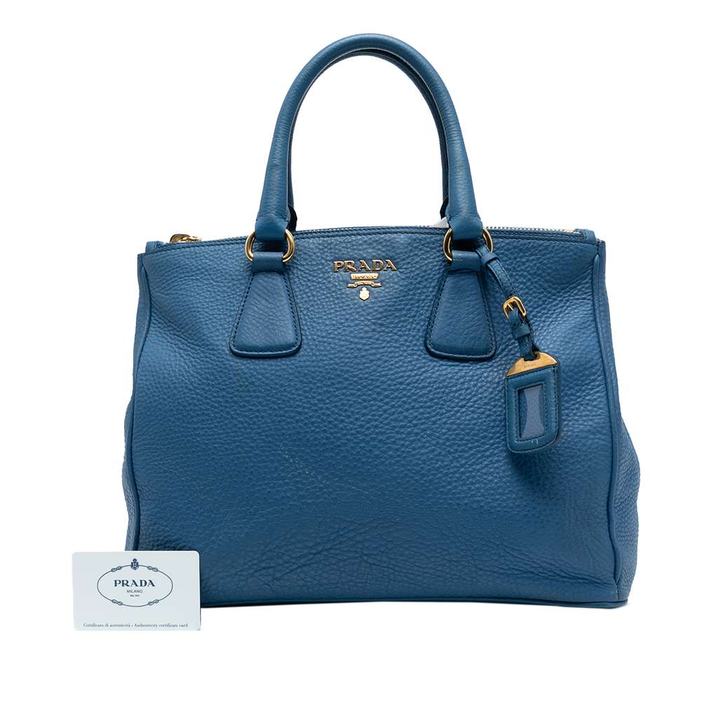 Prada Vitello Daino Double Zip Convertible Tote - Detail 2