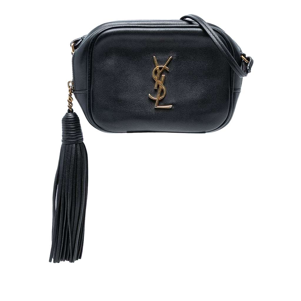 Saint Laurent Calfskin Monogram Blogger Bag