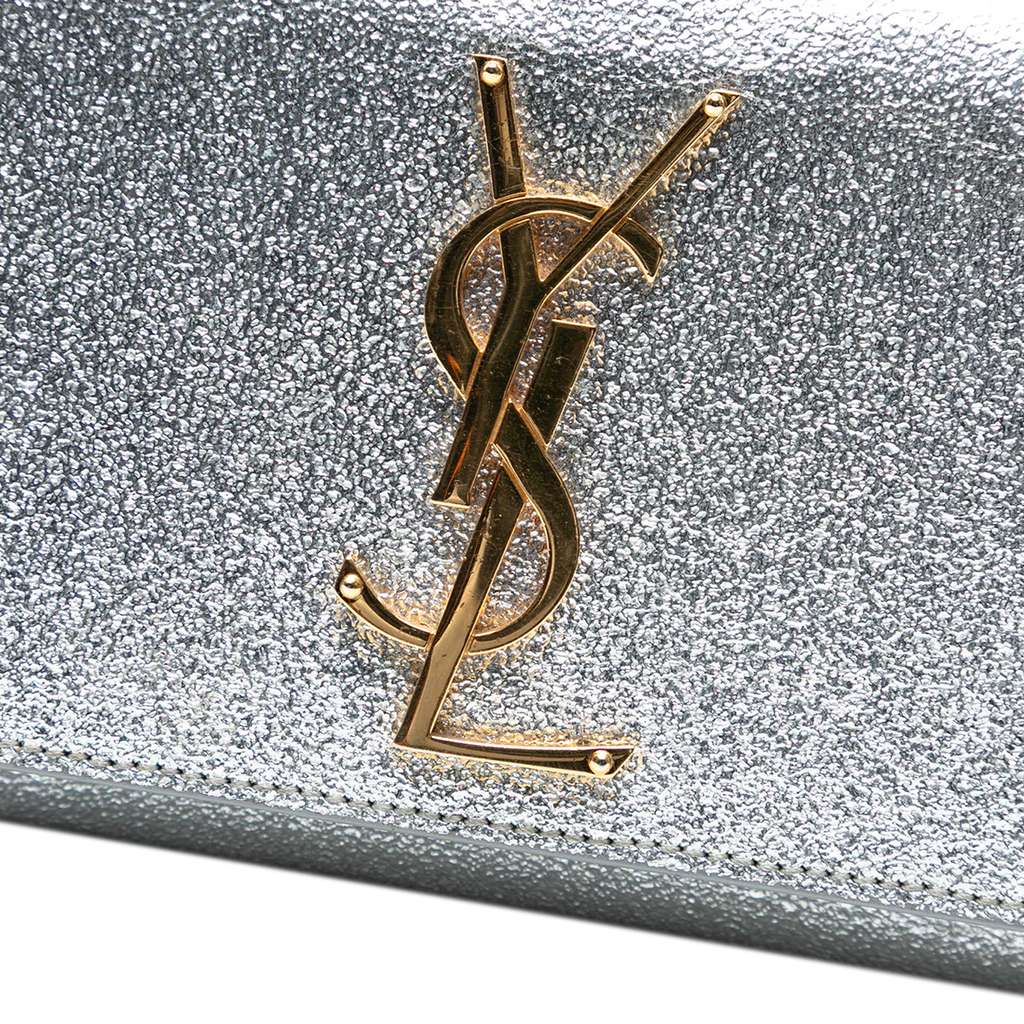 Saint Laurent Small Metallic Calfskin Classic Monogram Kate Crossbody - Side view