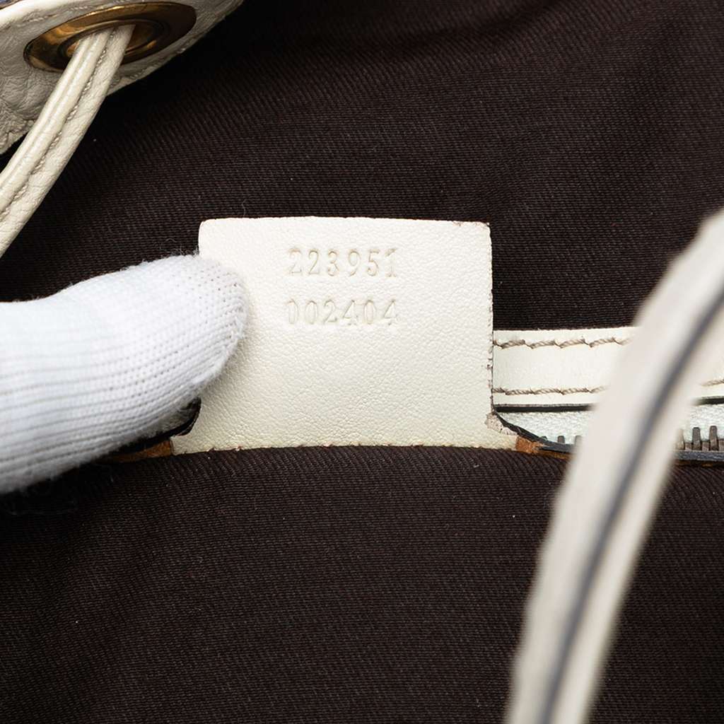 Gucci GG Canvas Interlocking Icon Drawstring Hobo - Detail 1