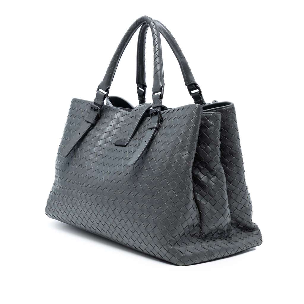Bottega Veneta Medium Nappa Intrecciato Roma Tote - Back view