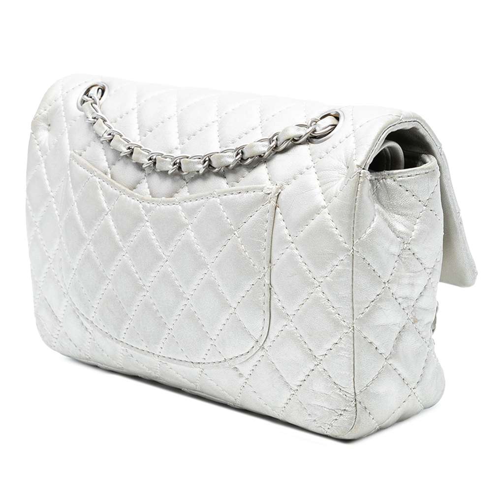 Chanel Medium Classic Lambskin Double Flap - Back view