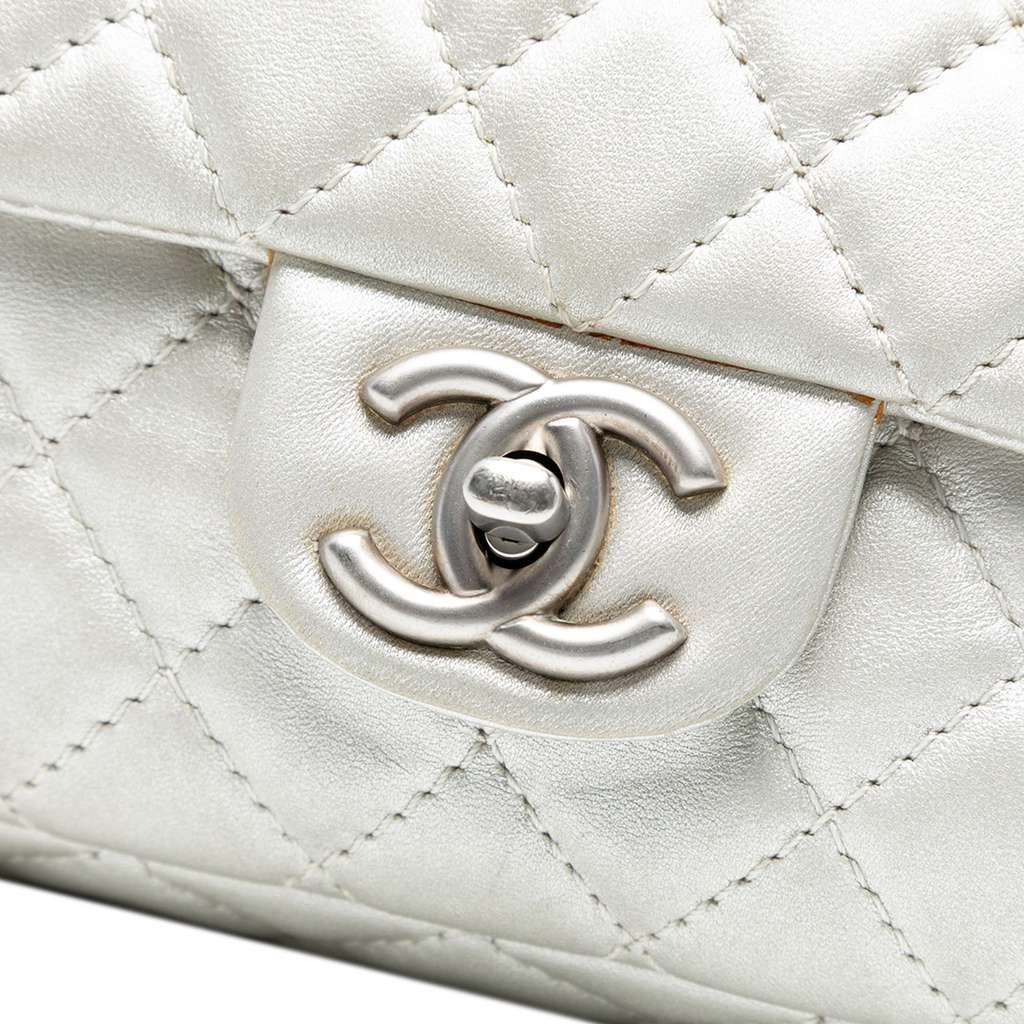 Chanel Medium Classic Lambskin Double Flap - Side view