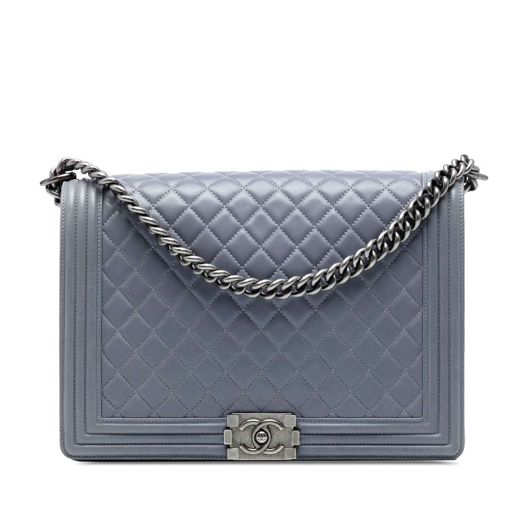 Chanel Large Quilted Lambskin Boy Flap