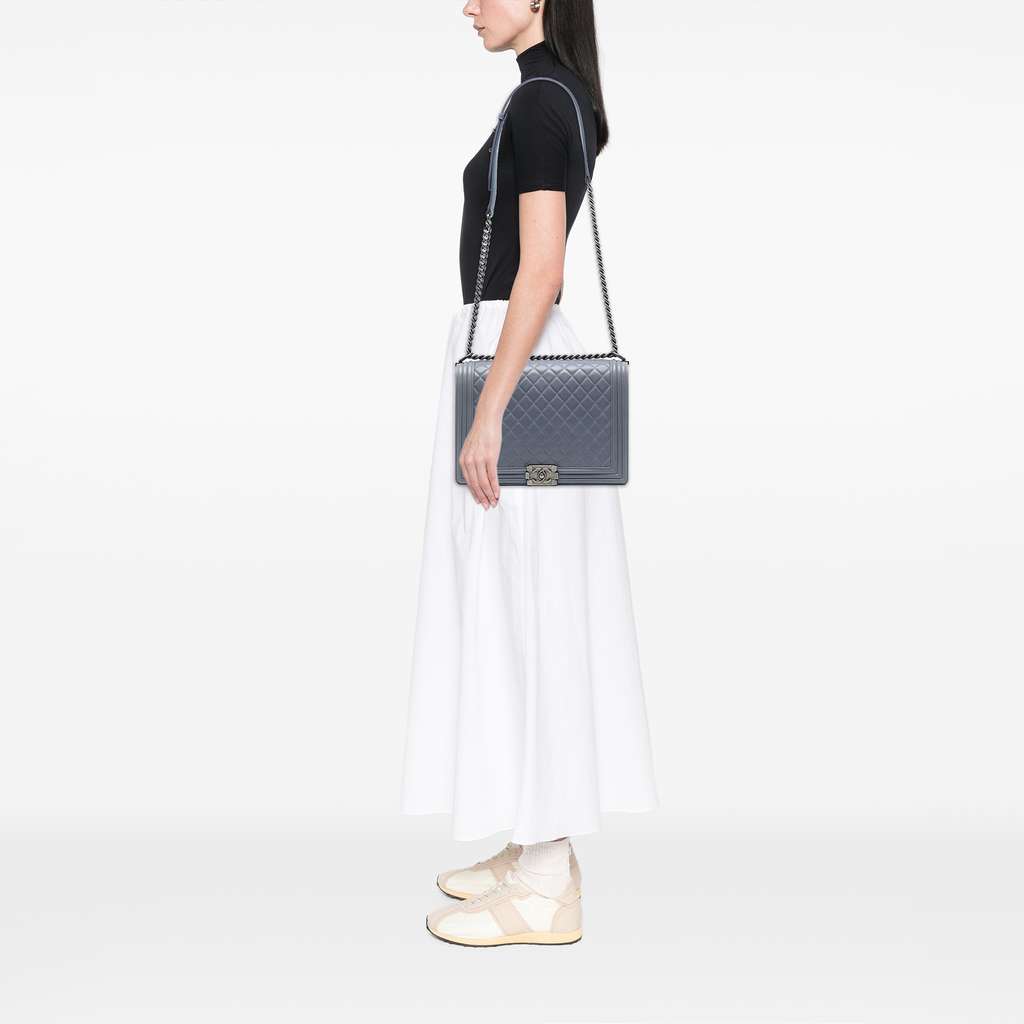 Chanel Large Quilted Lambskin Boy Flap - Detail 2