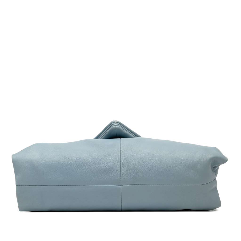 Bottega Veneta Leather BV Trine Angular Clutch - Image 6