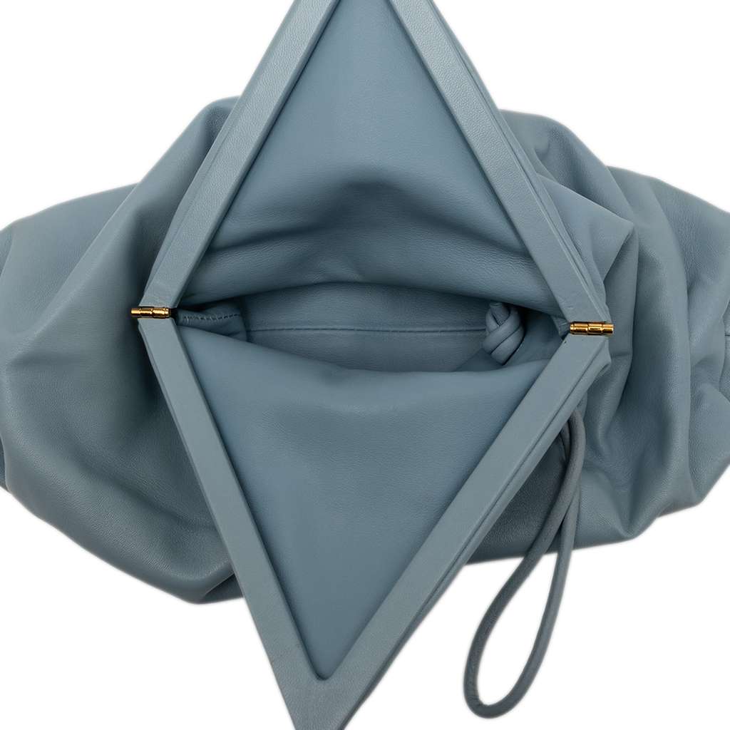 Bottega Veneta Leather BV Trine Angular Clutch - 4