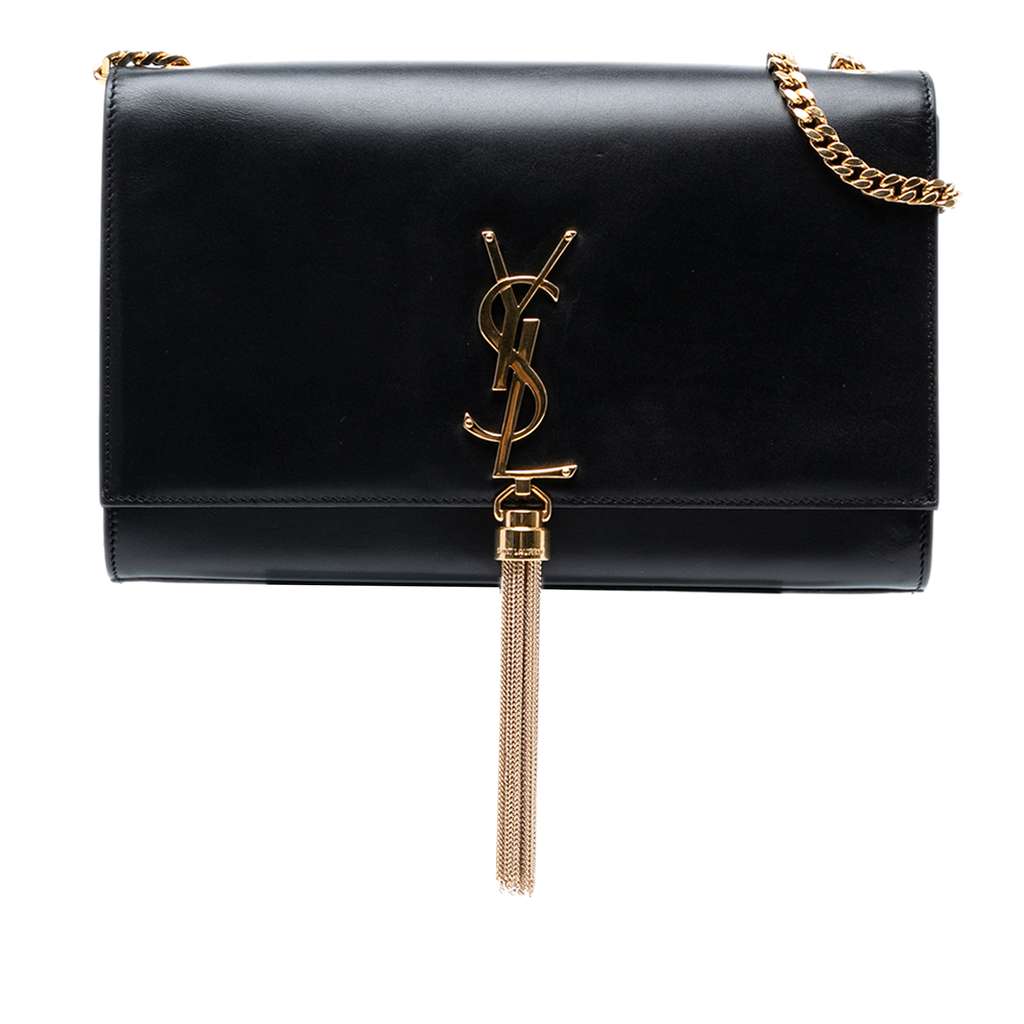 Saint Laurent Medium Smooth Calfskin Classic Monogram Kate Tassel Crossbody