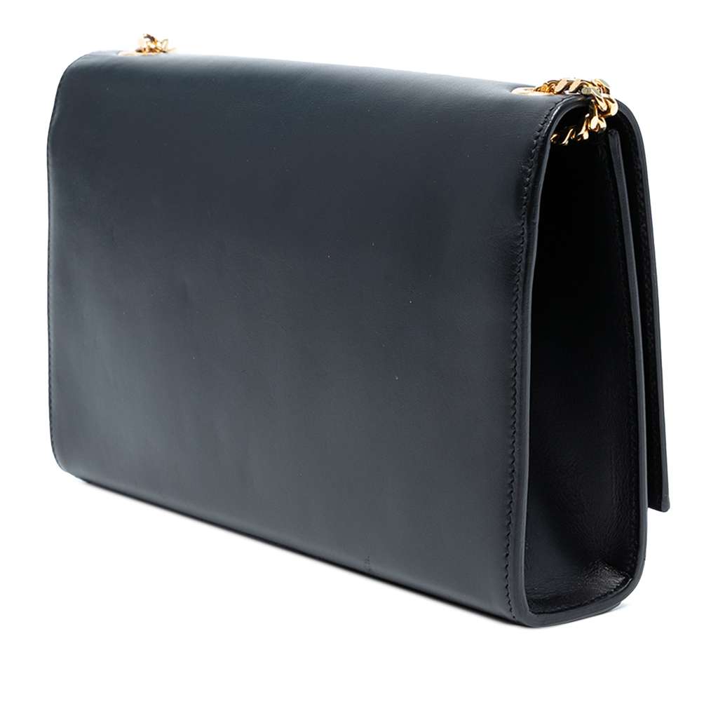 Saint Laurent Medium Smooth Calfskin Classic Monogram Kate Tassel Crossbody - Back view