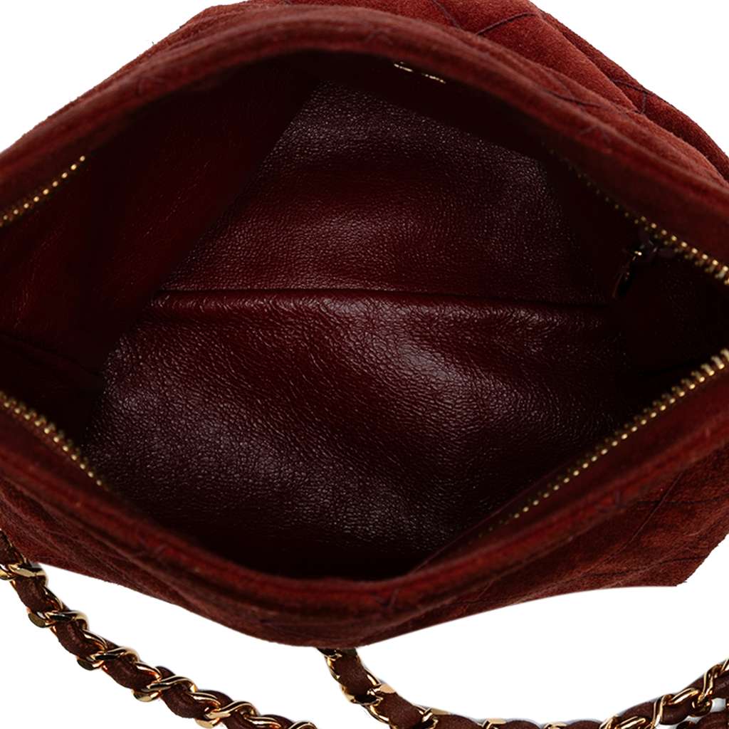 Chanel CC Quilted Suede Tassel Crossbody - 4