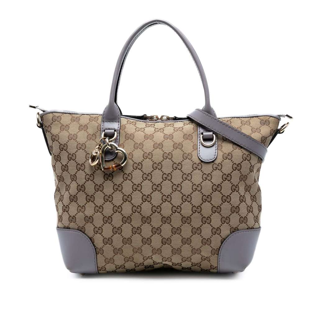 Gucci GG Canvas Heart Bit Satchel