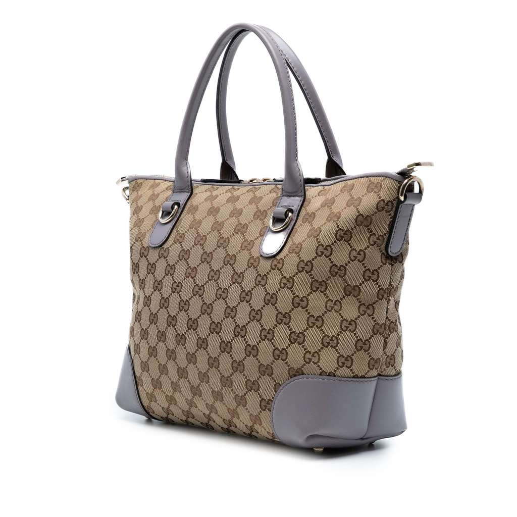 Gucci GG Canvas Heart Bit Satchel - Back view