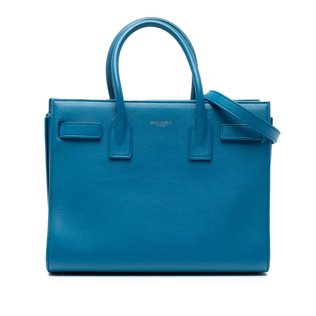 Saint Laurent Baby Leather Sac De Jour Satchel