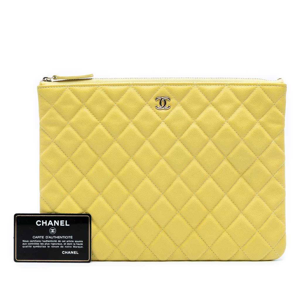 Chanel Medium Quilted Caviar O Case Clutch - Image 10