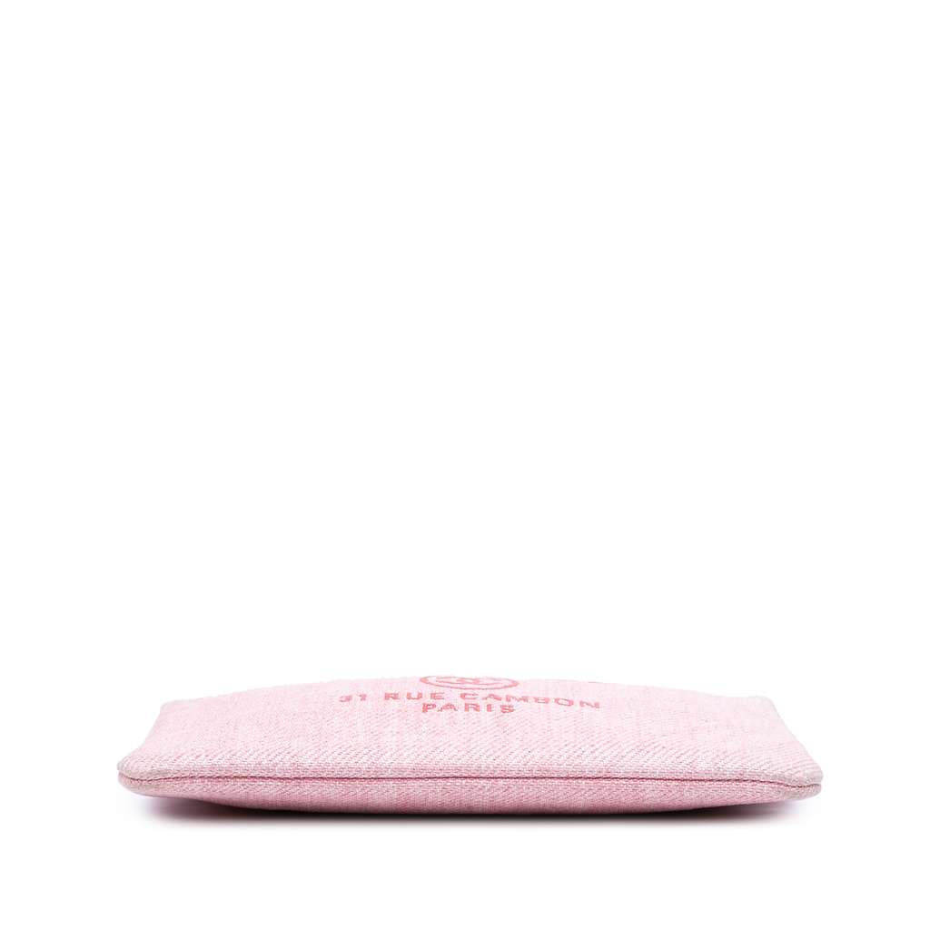 Chanel Large Raffia Deauville O Case Clutch - Image 6