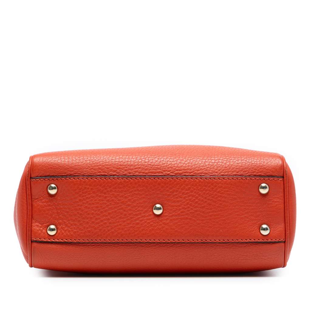 Gucci Mini Calfskin Bamboo Shopper Satchel - Image 6