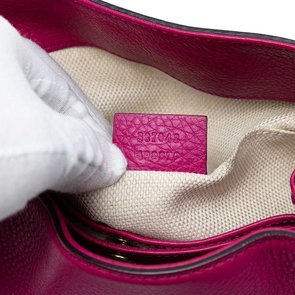 Gucci Small Leather Soho Chain Tote - Side view