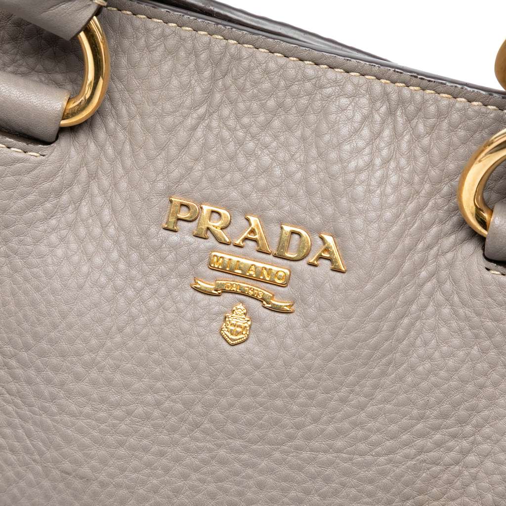 Prada Vitello Daino Open Convertible Tote - Side view