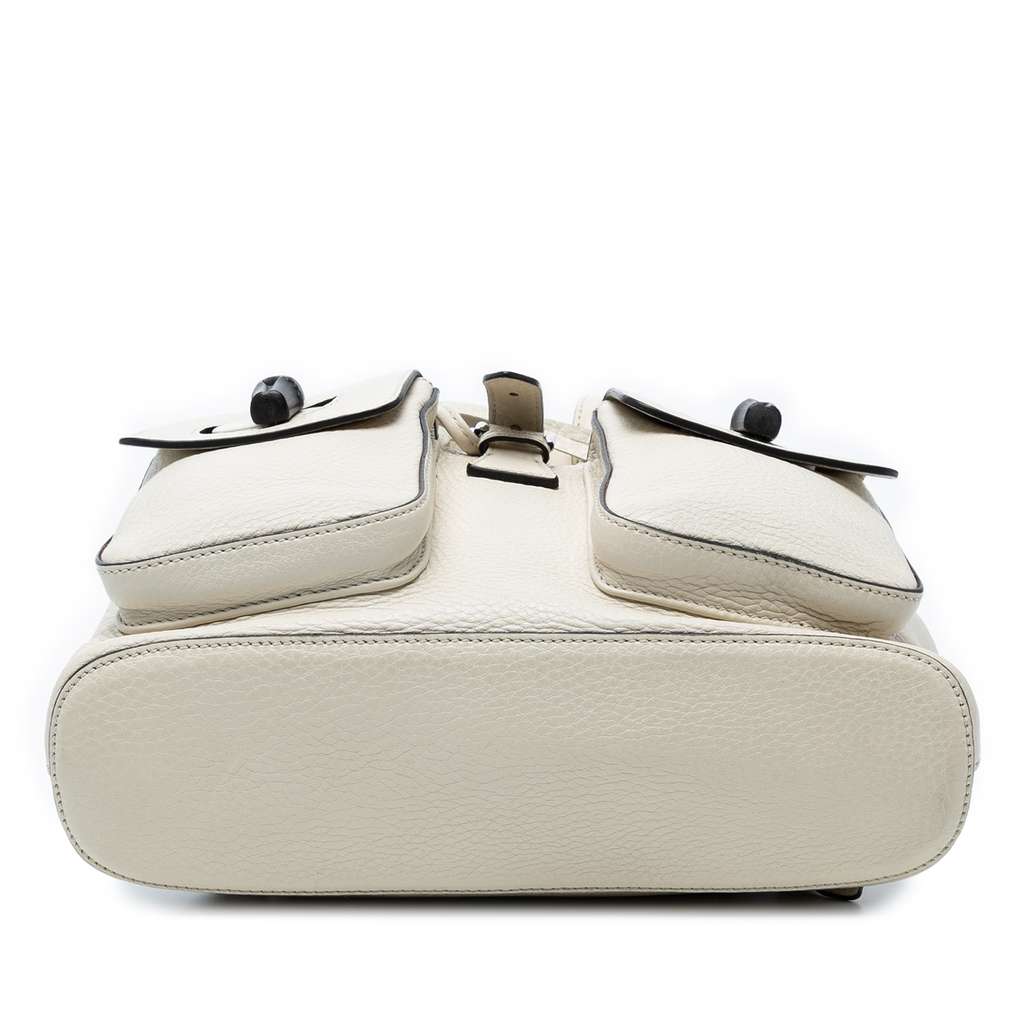 Gucci Leather Bamboo Tassel Backpack - Image 6