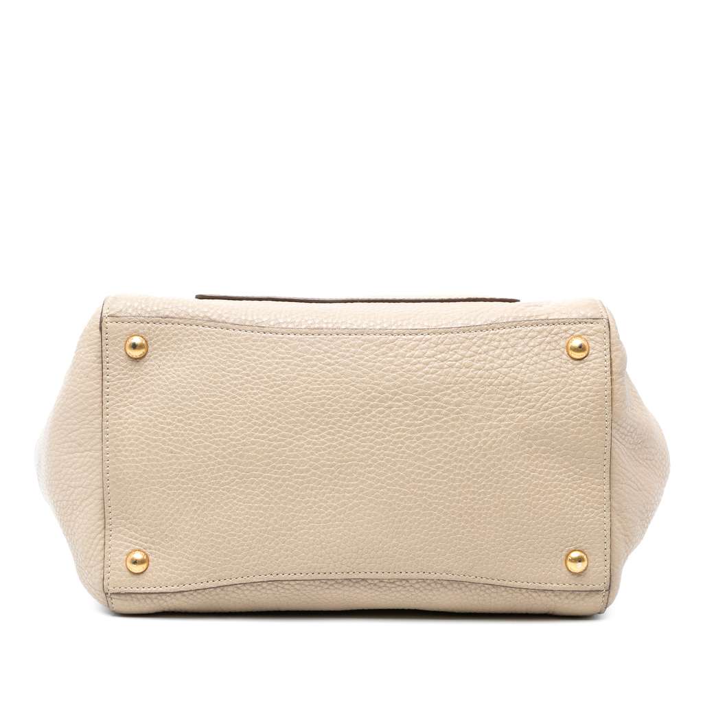 Prada Vitello Daino Front Pocket Open Convertible Tote - Image 6