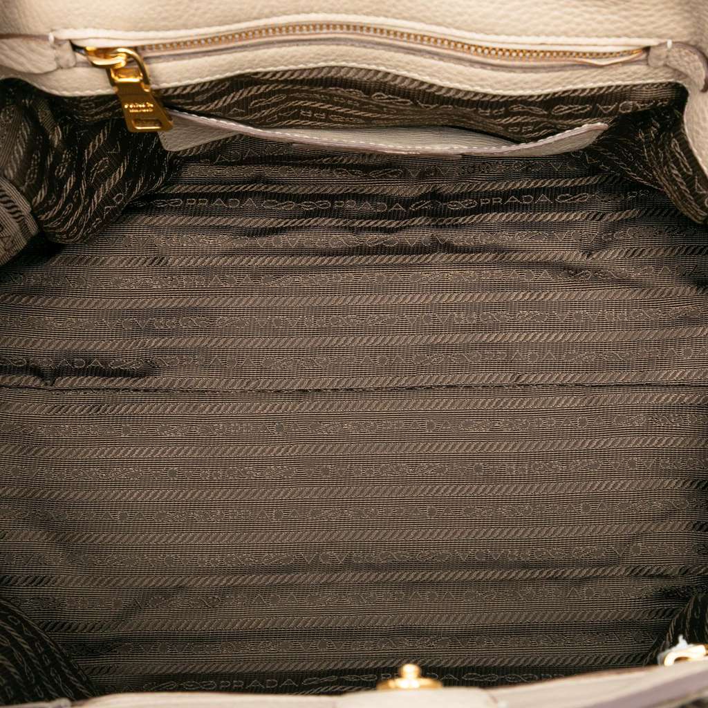 Prada Vitello Daino Front Pocket Open Convertible Tote - 4