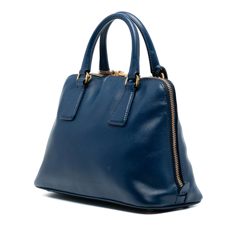 Prada Small Saffiano Lux Promenade Satchel - Back view