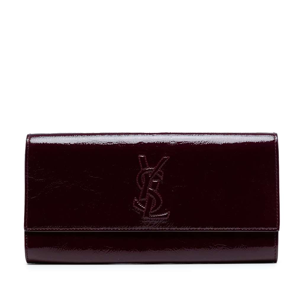 Saint Laurent Small Textured Patent Belle De Jour Clutch
