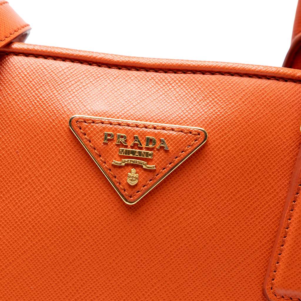 Prada Medium Saffiano Lux Open Promenade Satchel - Side view