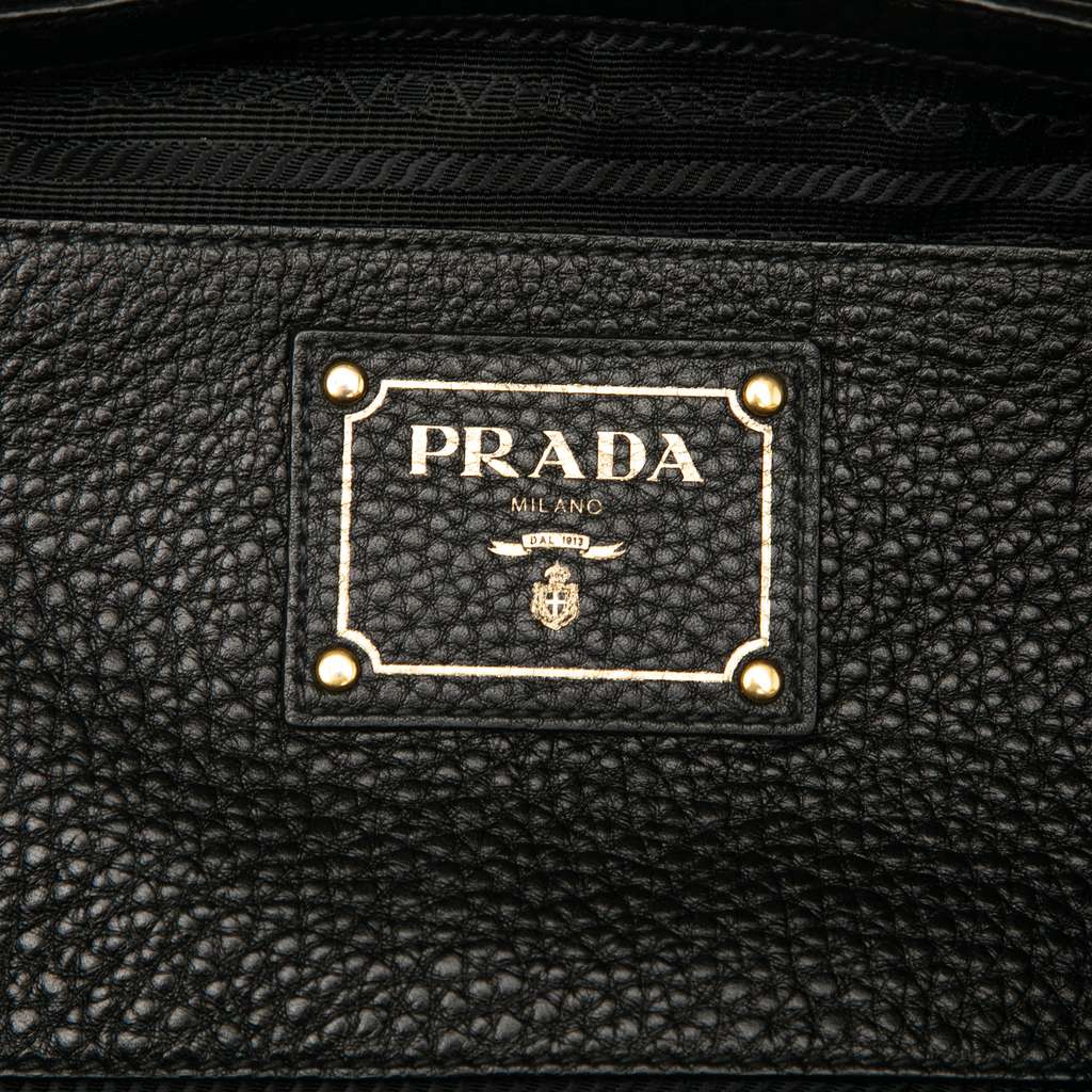 Prada Vitello Daino Open Convertible Tote - Side view