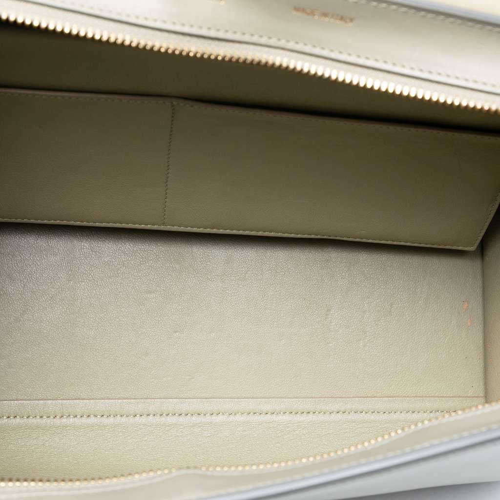 Celine Medium Bicolor Leather Trapeze Satchel - 4