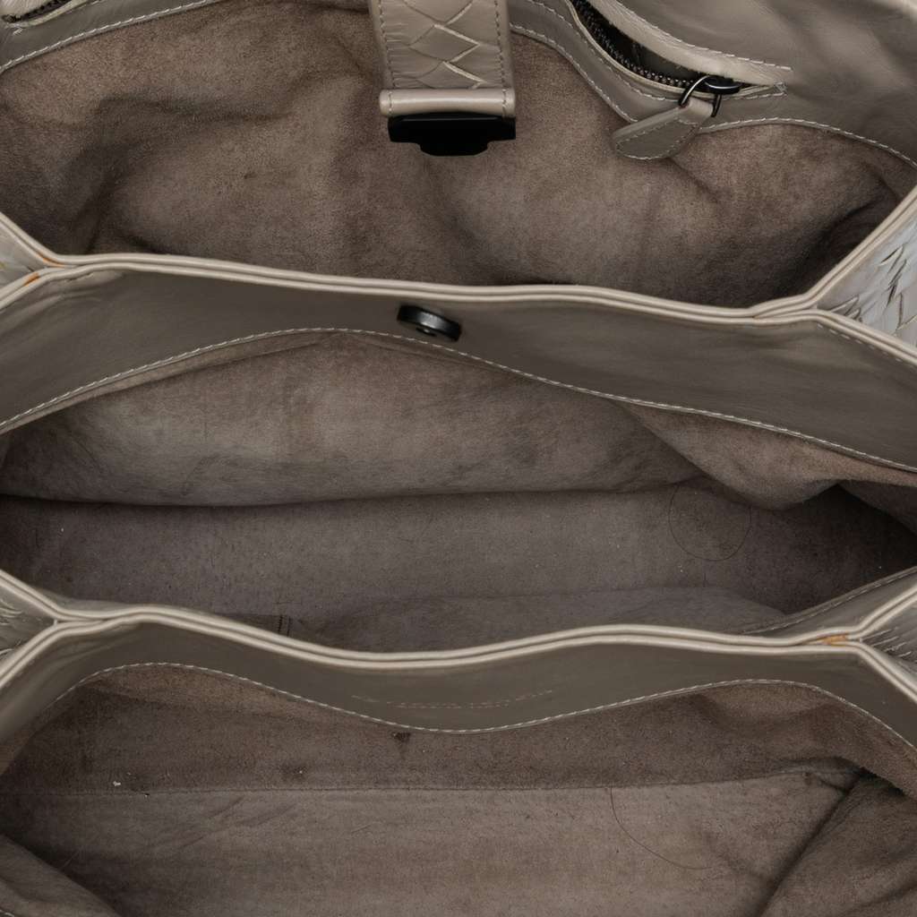 Bottega Veneta Small Nappa Intrecciato Roma Satchel - 4