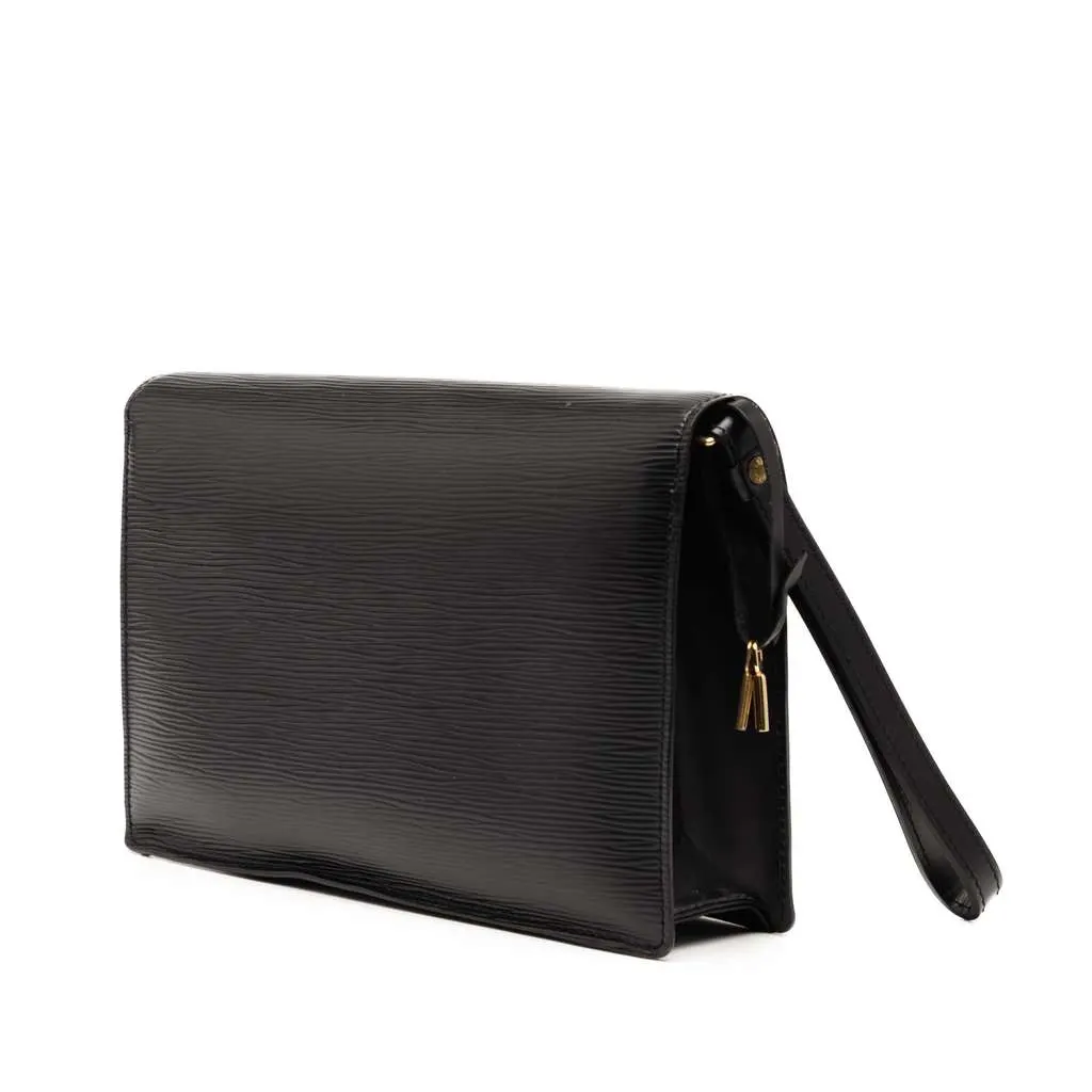 Louis Vuitton Epi Sellier Dragonne Black Leather Good - Back View