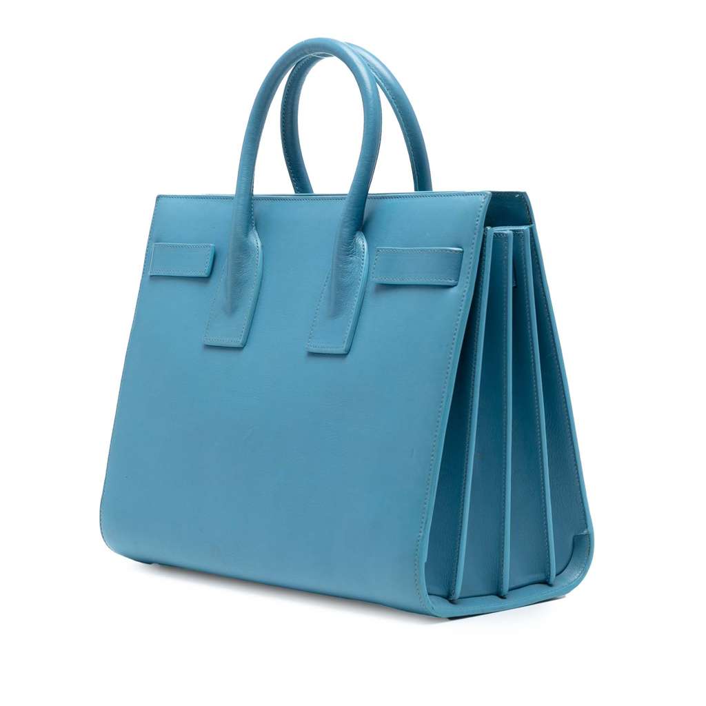 Saint Laurent Small Leather Sac De Jour Satchel - Back view