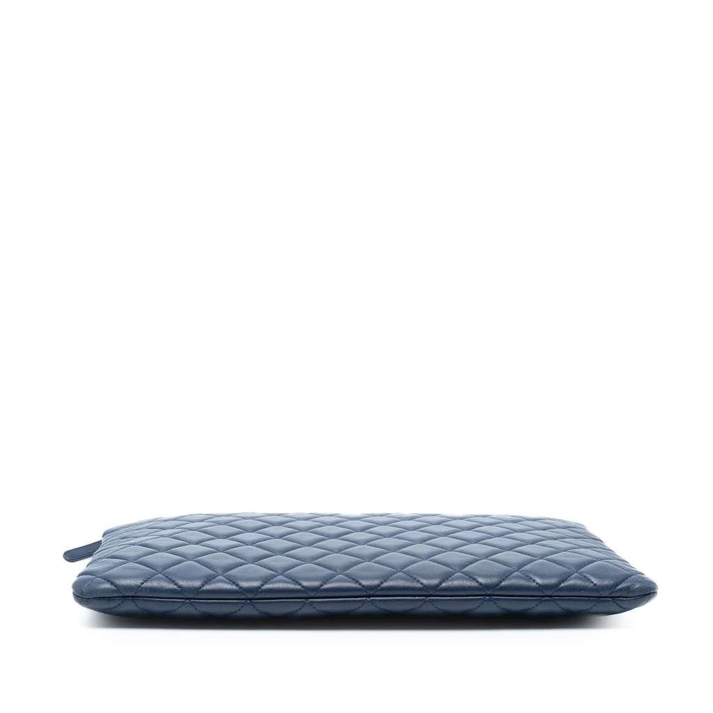 Chanel Large Quilted Lambskin O Case Clutch - Image 6