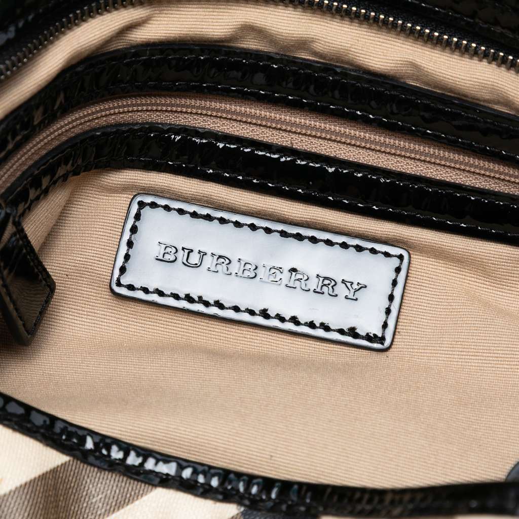 Burberry Supernova Check Coated Canvas Tote - Side view