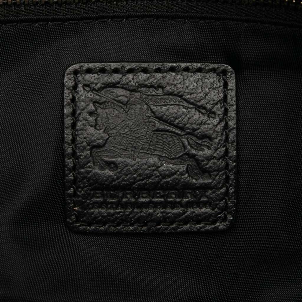 Burberry Tonal Check Nylon Shoulder Bag - Side view