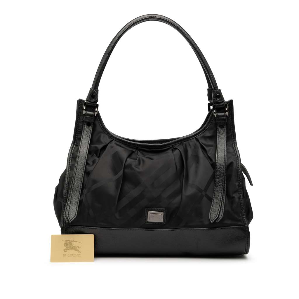 Burberry Tonal Check Nylon Shoulder Bag - Image 11