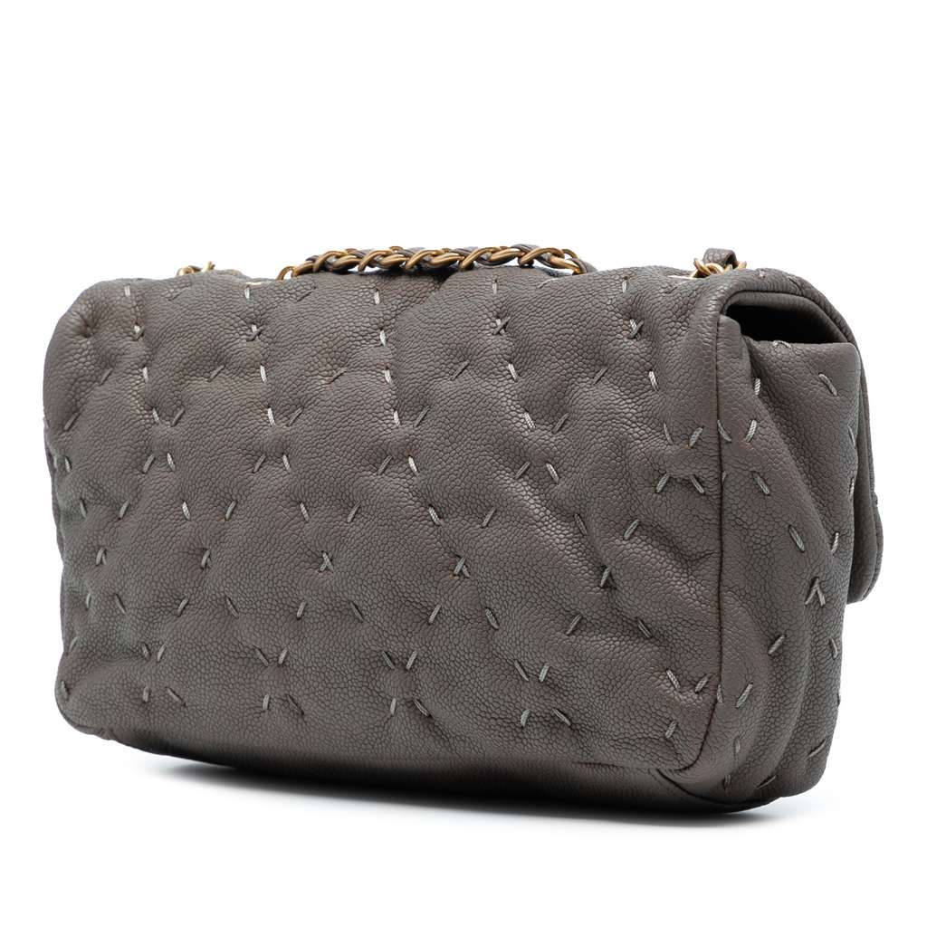 Chanel CC Caviar Wild Stitch Flap - Back view