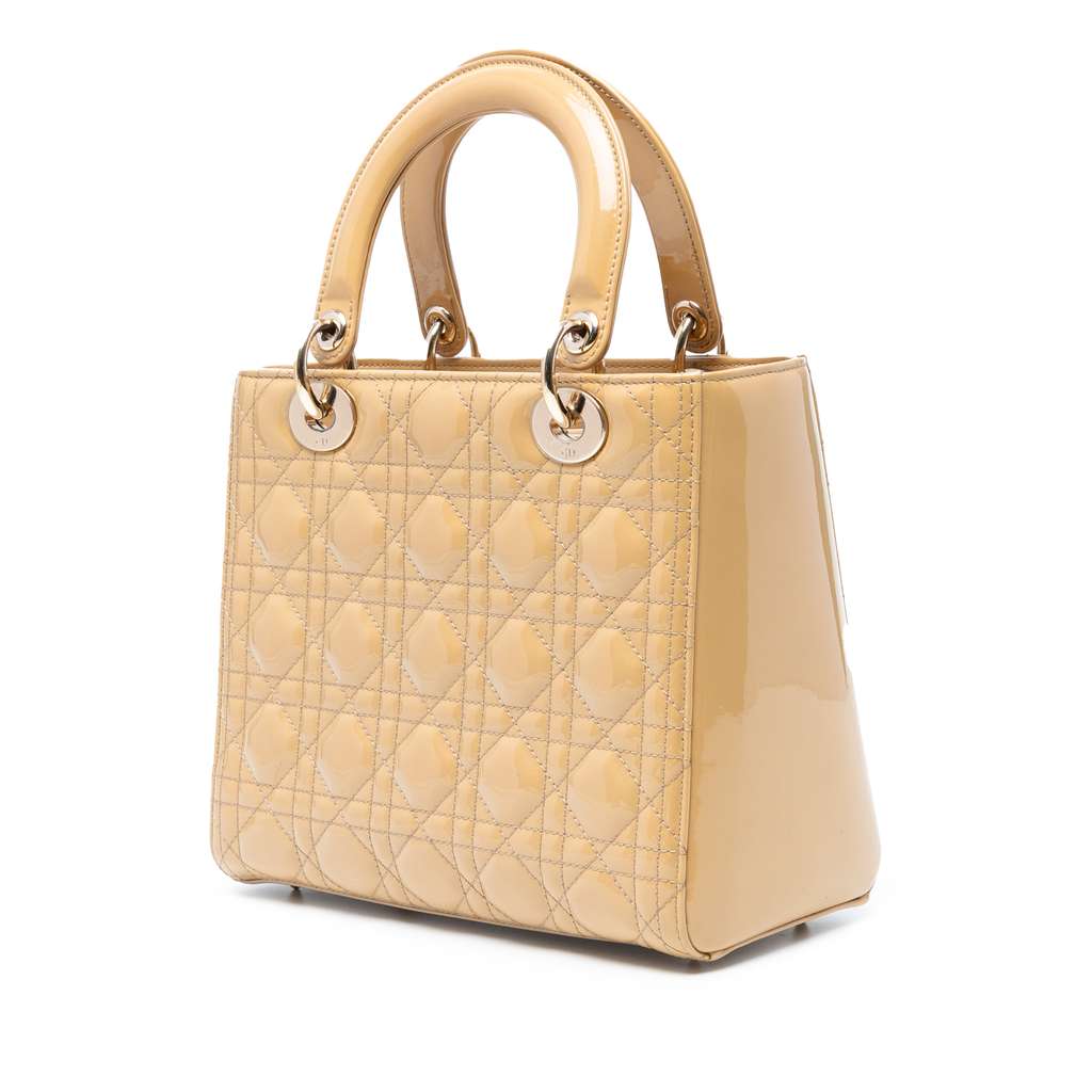 Dior Medium Patent Cannage Lady Dior - Back view