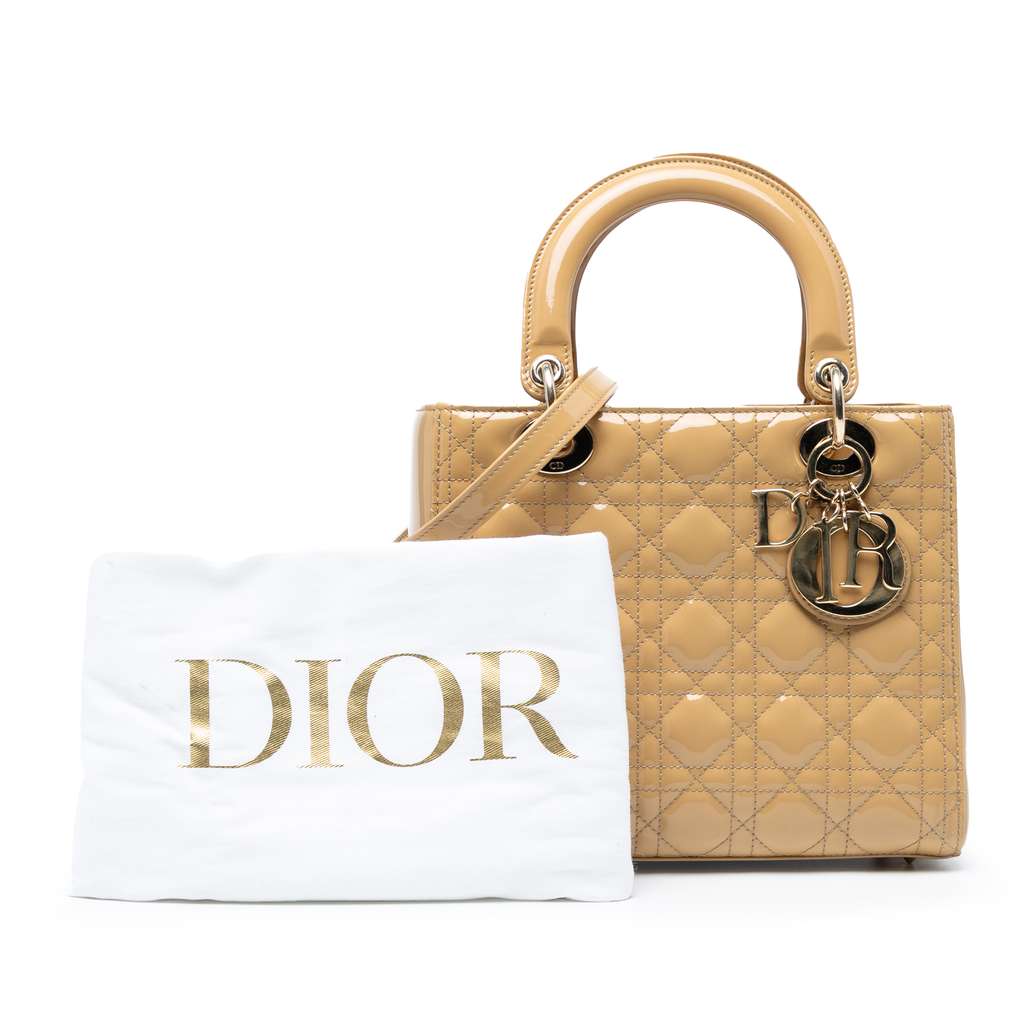 Dior Medium Patent Cannage Lady Dior - Image 10