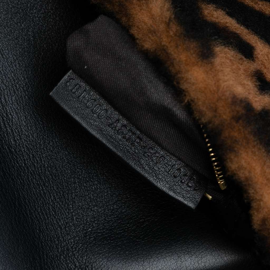 Fendi Medium Zucca Shearling Baguette Satchel - Detail 1